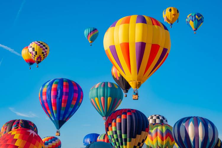 hot air balloons